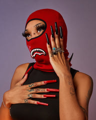 SHARK CENTRAL RED SKI MASK
