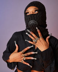 MONEY CHECK GREY SKI MASK