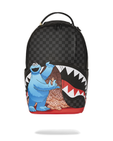 SESAME STREET COOKIE MONSTER SNEAKING A BITE DLXSV BACKPACK