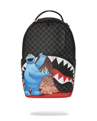 SESAME STREET COOKIE MONSTER SNEAKING A BITE DLXSV BACKPACK