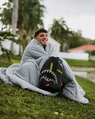 SHARK CENTRAL YELLOW TAPE DLX SATIN BACKPACK