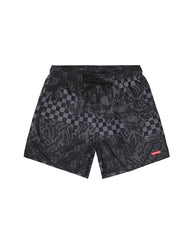 3AM CHECK PATTERN SWIM SHORT