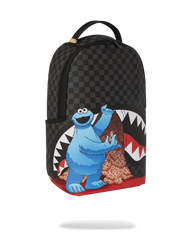 SESAME STREET COOKIE MONSTER SNEAKING A BITE DLXSV BACKPACK