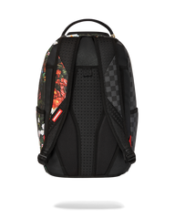 SPLIT PINK FLORAL CHECK DLXSV BACKPACK