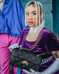 BLACK MAMBA TWIST LOCK HANDBAG