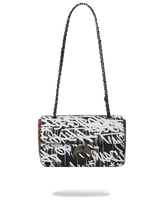 SCRIBBLE SHARK TWIST LOCK HANDBAG