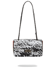 SCRIBBLE SHARK TWIST LOCK HANDBAG
