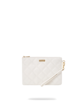 RIVIERA WHITE GOLD CROSS OVER CLUTCH