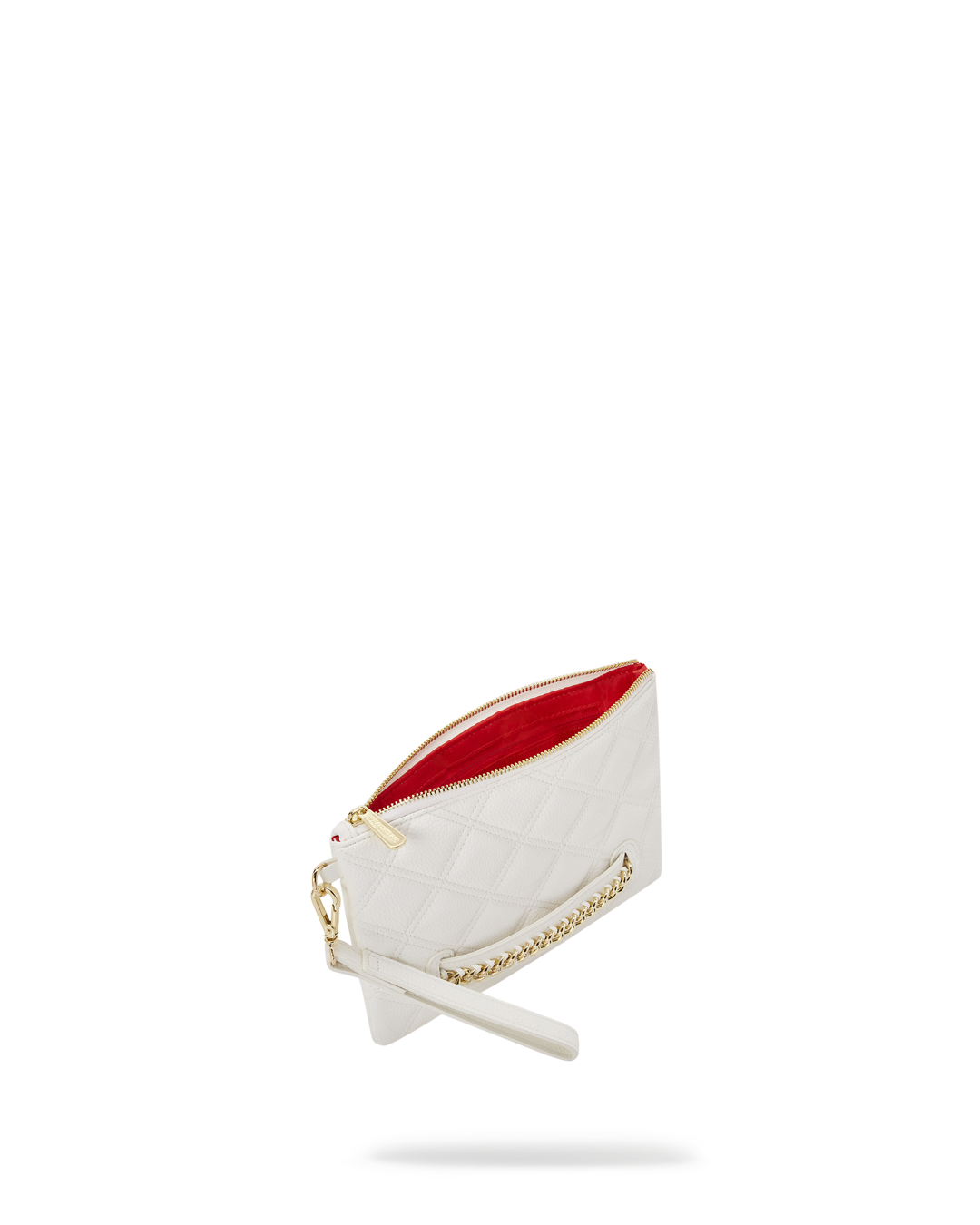 RIVIERA WHITE GOLD CROSS OVER CLUTCH