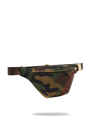 CAMO SHARK SHAPE CHECK SAVVY CROSS-BODY