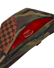 CAMO SHARK SHAPE CHECK SAVVY CROSS-BODY