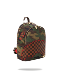 CAMO SHARK SHAPE CHECK SAVAGE BACKPACK