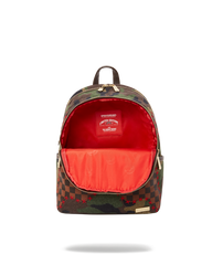 CAMO SHARK SHAPE CHECK SAVAGE BACKPACK