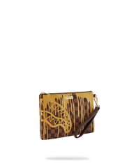 SHARKS IN PARIS PAINT DRIP CROSSOVER CLUTCH