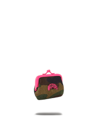 CAMO PINK SHARK COIN PURSE