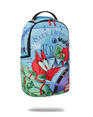 SPONGE BOB MR KRABS BLACK CARD DLXSR BACKPACK
