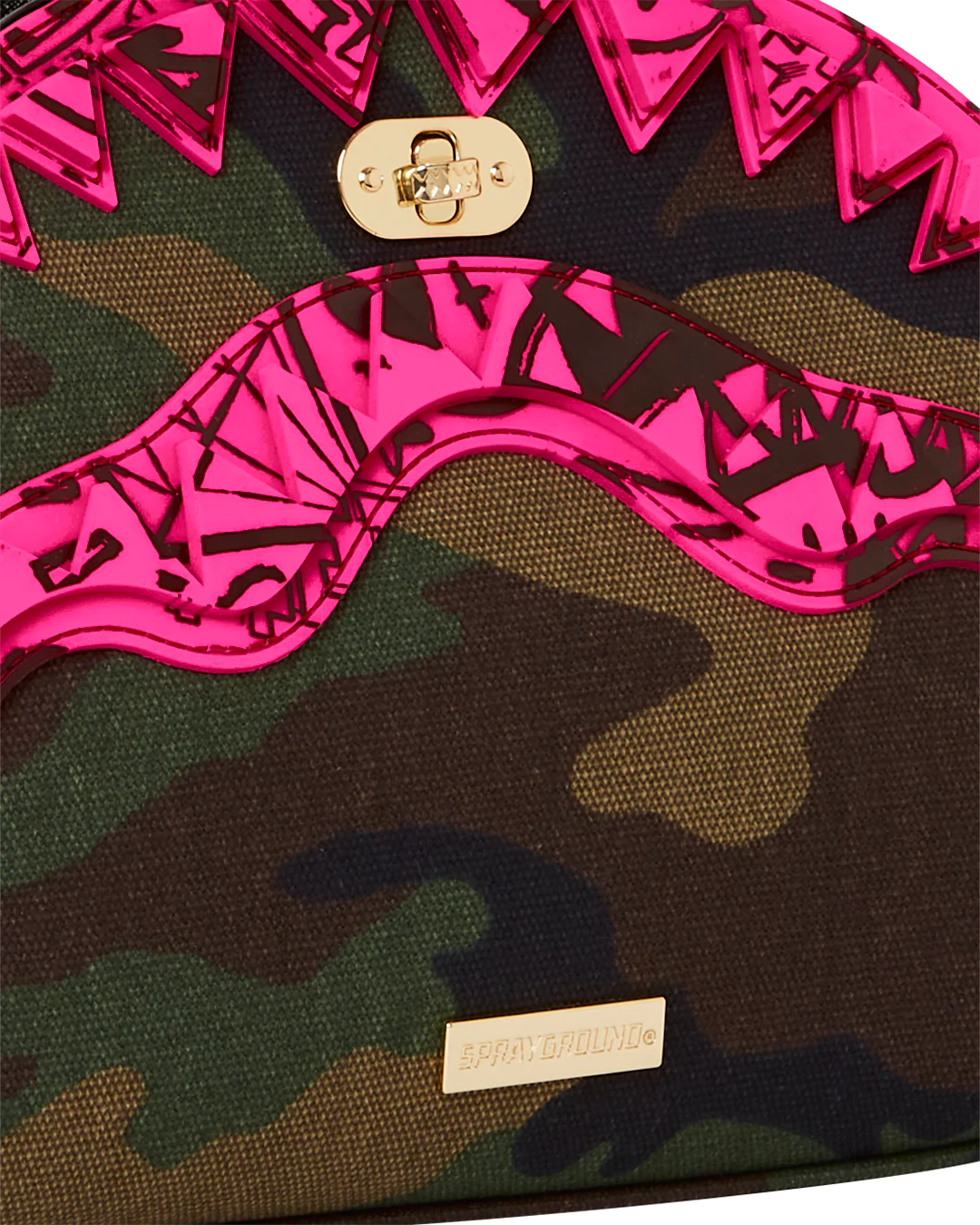 CAMO PINK SHARK HANDBAG