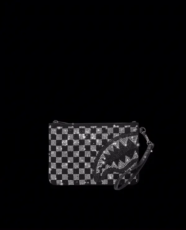 CHECKERED TRINITY CROSS-OVER CLUTCH