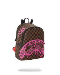 PINK DRIPPIN SHARKS SAVAGE BACKPACK