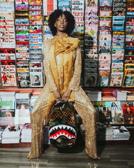 FUR SHARKS IN PARIS CAMO DLXSF BACKPACK