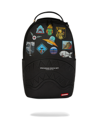 SHARKMOUTH EMBOSSED W/ PATCHES DLXSV BACKPACK