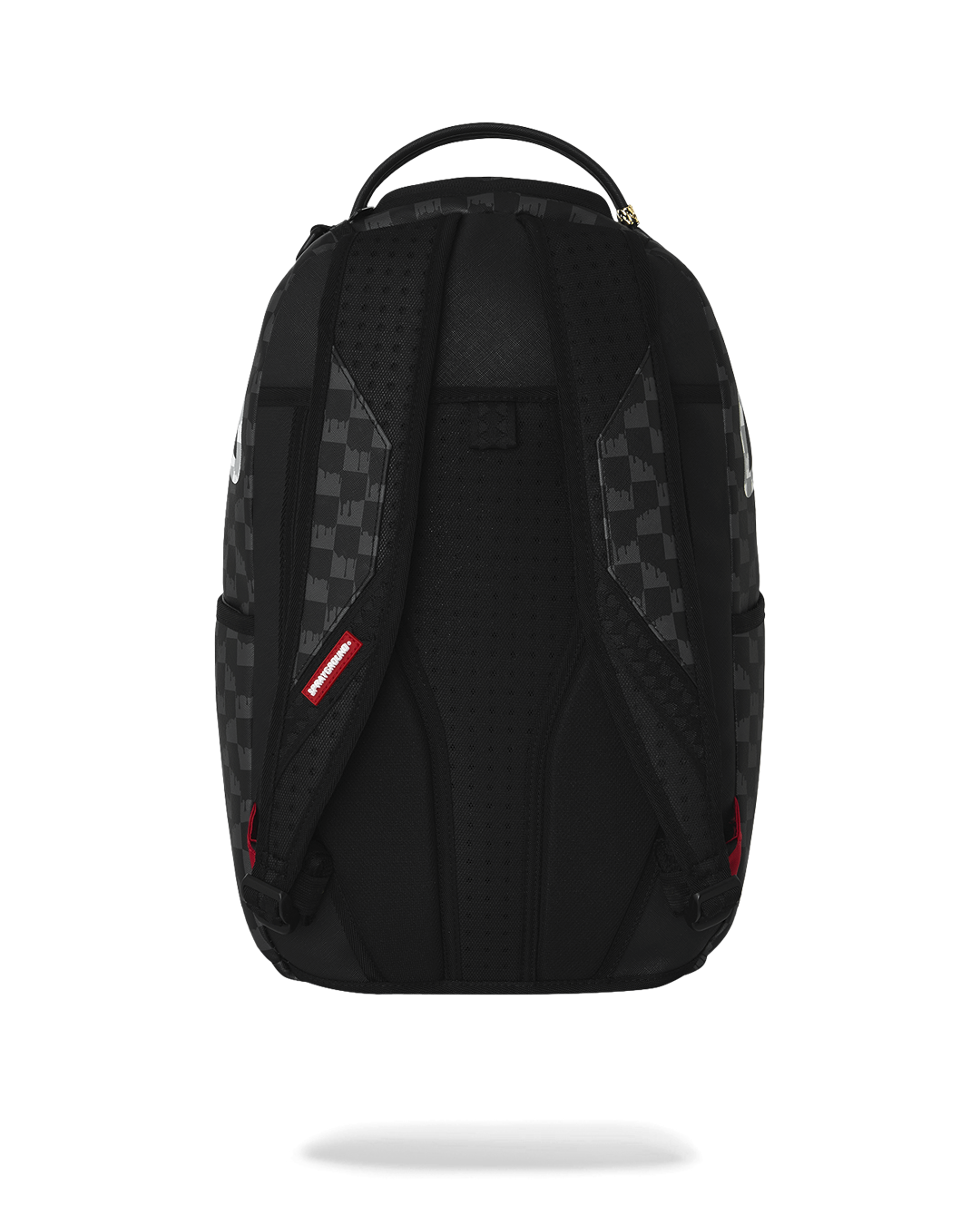 BLACK AND WHITE DRIP CHECK DLXSV BACKPACK