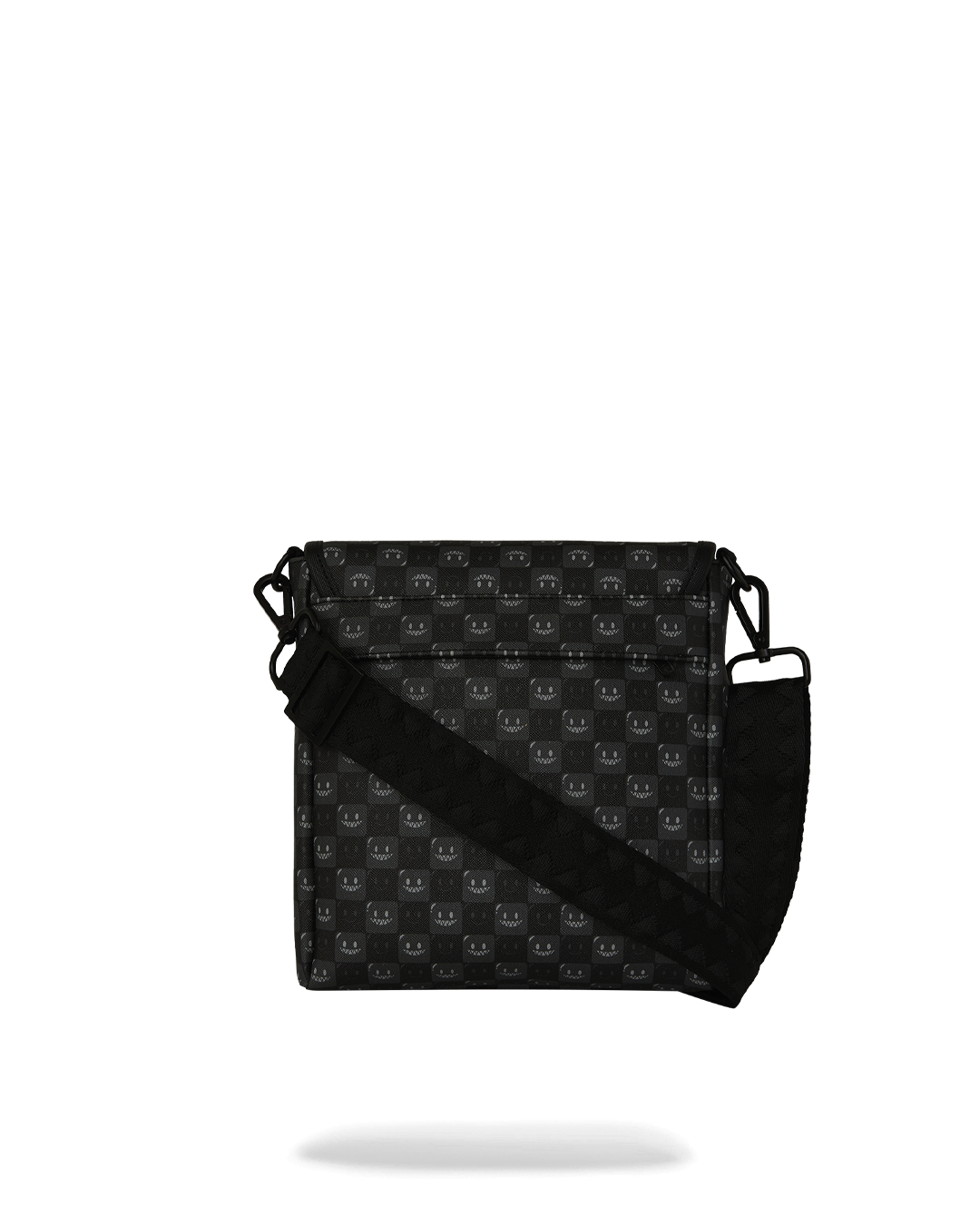 SHARKS IN PARIS WTF BUBBLY BLACK CHECK MESSENGER SLING