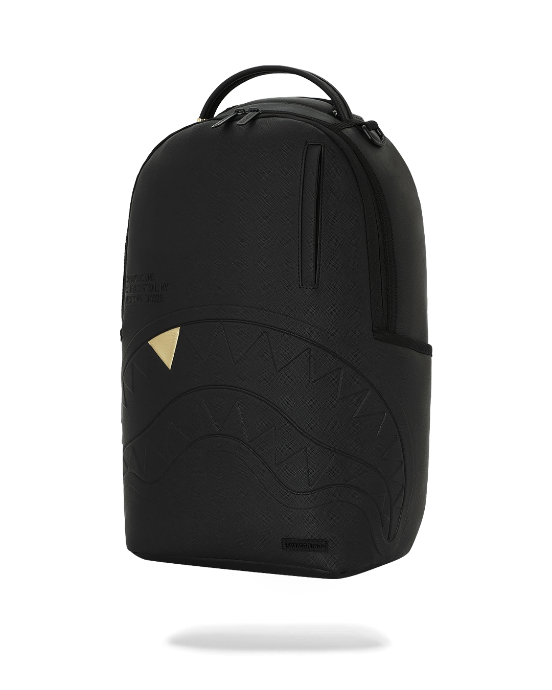 BLACKED OUT EMBOSSED GOLD TOOTH DLXSV BACKPACK