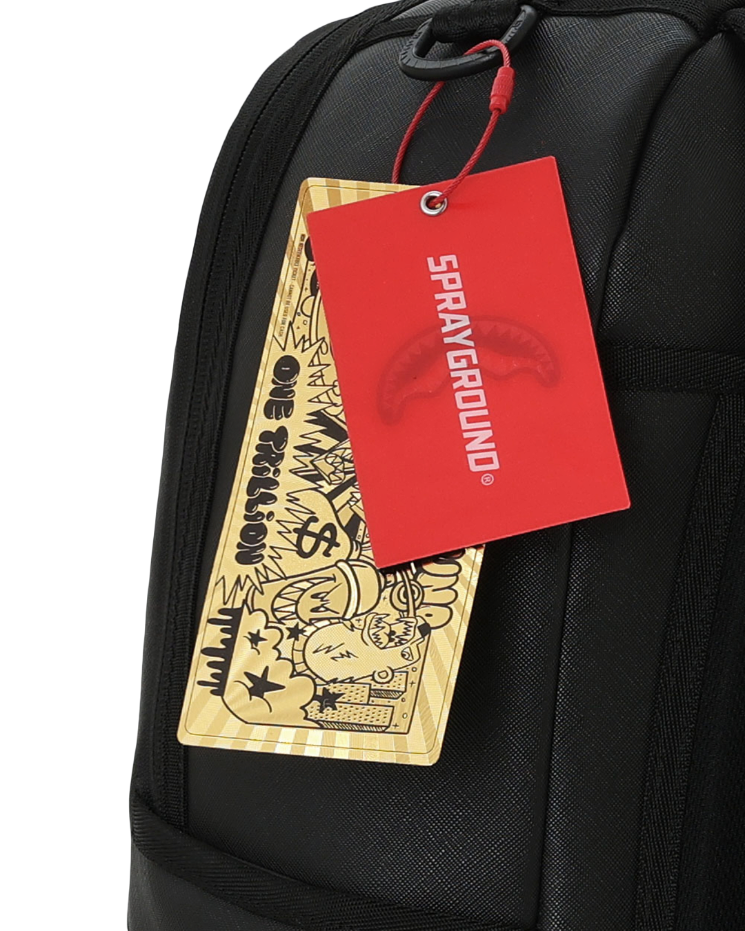 BLACKED OUT EMBOSSED GOLD TOOTH DLXSV BACKPACK