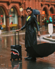 SCRIBBLE SHARK CARRY-ON HARD LUGGAGE