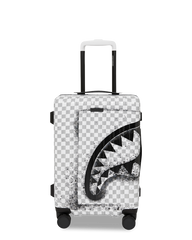 RED STENCIL SHARK CARRY-ON HARD LUGGAGE