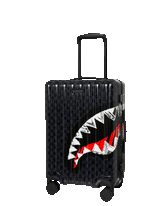 SCRIBBLE SHARK CARRY-ON HARD LUGGAGE
