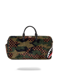 FUR SHARKS IN PARIS CAMO DUFFLE