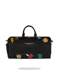 SHARKMOUTH EMBOSSED PATCHES LARGE DUFFLE