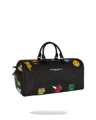 SHARKMOUTH EMBOSSED PATCHES LARGE DUFFLE