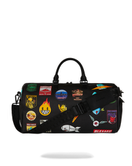 SHARKMOUTH EMBOSSED PATCHES LARGE DUFFLE