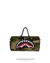 WOODLAND CAMO CHECK CHAIN LARGE DUFFLE