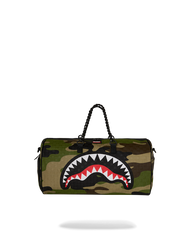 WOODLAND CAMO CHECK CHAIN LARGE DUFFLE