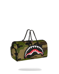 WOODLAND CAMO CHECK CHAIN LARGE DUFFLE