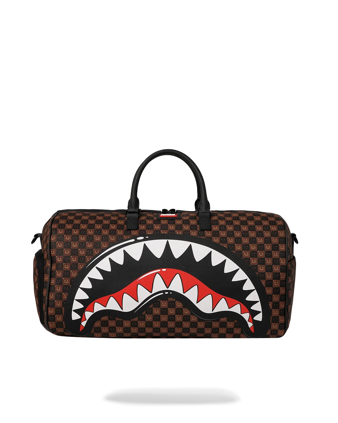 SHARKS IN PARIS WTF BUBBLE BROWN CHECK LARGE DUFFLE