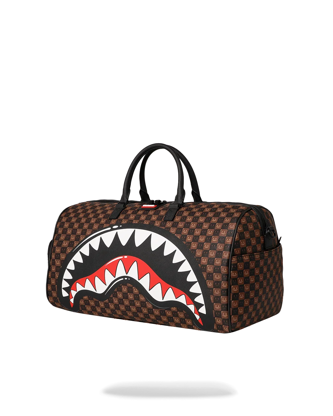 SHARKS IN PARIS WTF BUBBLE BROWN CHECK LARGE DUFFLE
