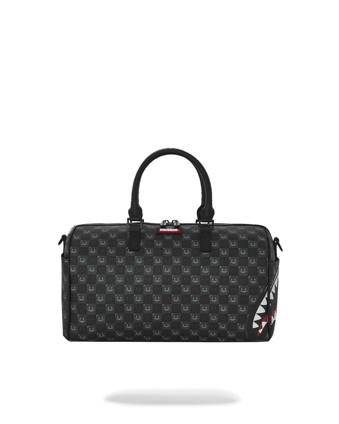 SHARKS IN PARIS WTF BUBBLY BLACK CHECK MINI DUFFLE