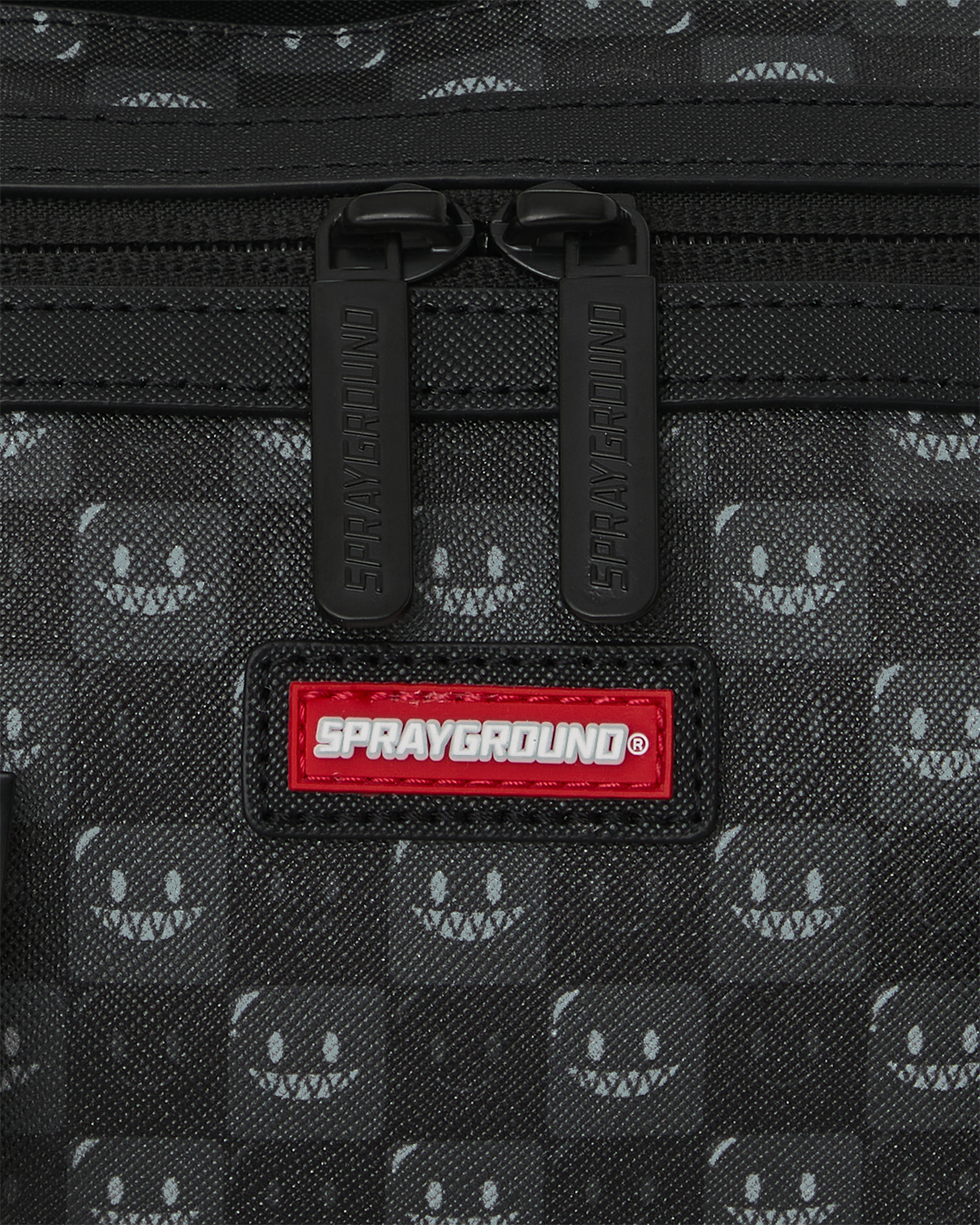 SHARKS IN PARIS WTF BUBBLY BLACK CHECK MINI DUFFLE