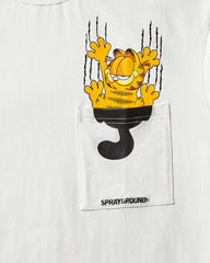 GARFIELD MONEY CLAWS TSHIRT WHITE