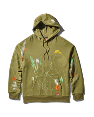 PAINT SPLAT HOODIE GREEN