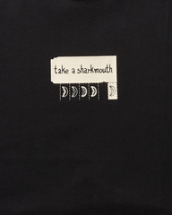 TAKE A SHARK MOUTH GRAPHIC TSHIRT BLACK