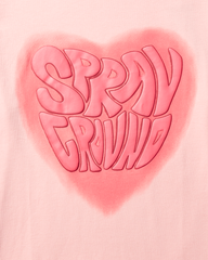 SG GROOVY HEART TSHIRT PINK