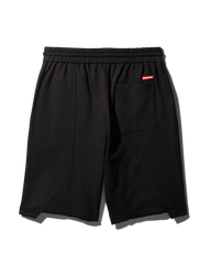 LONG TERRY KNIT SHORTS BLACK