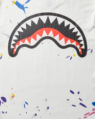 SHARK MOUTH SPLAT TSHIRT WHITE