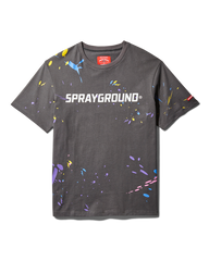 SHARK MOUTH SPLAT TSHIRT DARK GREY